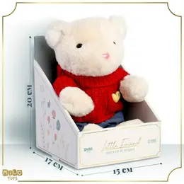 Мягкая игрушка на новый год little friend, мишка в красном свитере, 21 см Мягкая игрушка на новый год little friend, мишка в красном свитере, 21 см