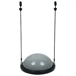 Полусфера bosu гимнастическая onlytop, с насосом, 46×20 см, серая Полусфера bosu гимнастическая onlytop, с насосом, 46×20 см, серая