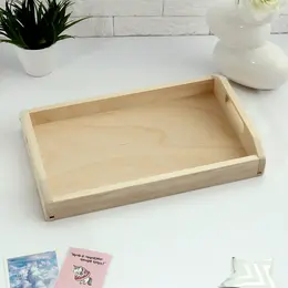 Поднос деревянный для завтрака со вставкой, массив, 40×25 см Поднос деревянный для завтрака со вставкой, массив, 40×25 см