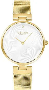 fashion наручные  женские часы Obaku V256LXGIMG. Коллекция Diamond