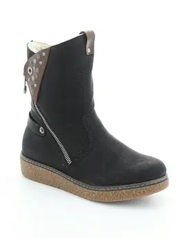 Полусапожки Rieker (Greta) женские зимние, размер 37, цвет черный, артикул Y4089-00