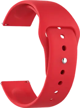 Ремешок  Deppa Band Silicone универсальный, 22 mm, силиконовый, красный