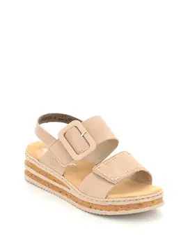 Босоножки Rieker женские летние, размер 37, цвет бежевый, артикул 62950-62