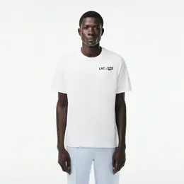 Мужская футболка Lacoste из плотного хлопка