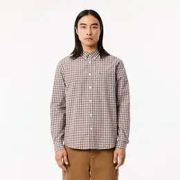 Мужская рубашка Lacoste Regular Fit в клетку Мужская рубашка Lacoste Regular Fit в клетку