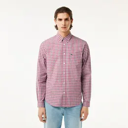 Мужская рубашка Lacoste Regular Fit в клетку Мужская рубашка Lacoste Regular Fit в клетку
