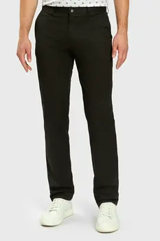 Брюки чинос черные из хлопка Брюки чинос черные из хлопка