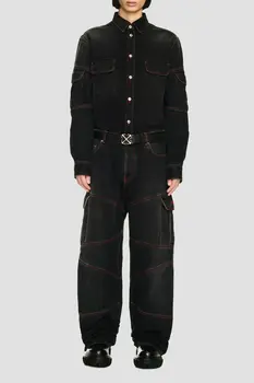 Джинсы Off-White Модель Script Samurai