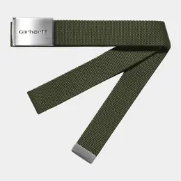 Ремень CARHARTT WIP Clip Belt Chrome FW25 Office Green Ремень CARHARTT WIP Clip Belt Chrome FW25 Office Green