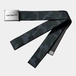 Ремень CARHARTT WIP Clip Belt Chrome FW25 Camo Duck, Grey Ремень CARHARTT WIP Clip Belt Chrome FW25 Camo Duck, Grey