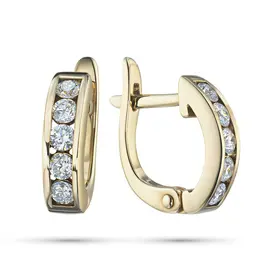 Серьги из желтого золота э0312сг05102300_white Серьги из желтого золота э0312сг05102300_white