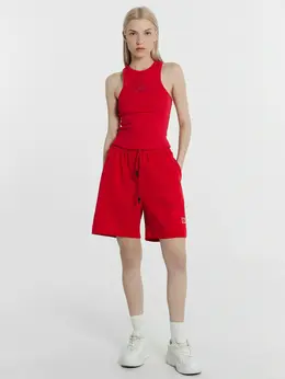 Шорты женские в красном цвете с печатью Шорты женские в красном цвете с печатью