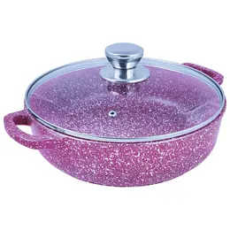 Жаровня литая 26см стеклянная крышка Рубин Жаровня литая 26см стеклянная крышка Рубин
