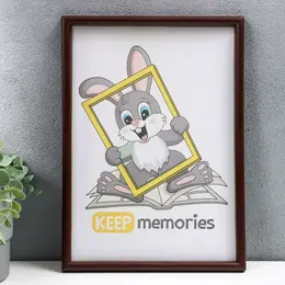 Фоторамка для фото 21×30 см keep memories, violet, пластик, орех, (пластиковый экран) Фоторамка для фото 21×30 см keep memories, violet, пластик, орех, (пластиковый экран)