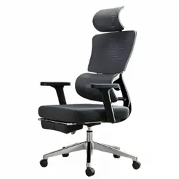 Офисное кресло с подставкой для ног Xiaomi HBADA Ergonomic Computer Chair E2 High Version Black (E201 BSE)