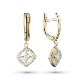 Серьги из желтого золота э0312сг04210017 Серьги из желтого золота э0312сг04210017