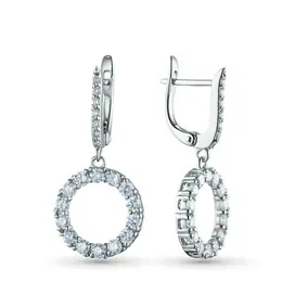 Серьги из белого золота э0912сг04200762_white Серьги из белого золота э0912сг04200762_white