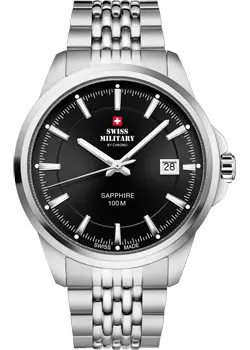 Швейцарские наручные  мужские часы Swiss Military SM34104.01. Коллекция Classic