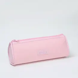 Косметичка - пенал на молнии школьная, розовая