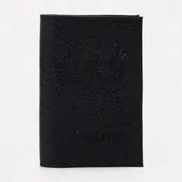 Обложка для паспорта, флотер, 9.5×0.5×13.5, см, черная