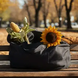 Сумка из льна двухсторонняя sl home linear bag, 67×35 см, 50% лен, 50% хлопок, 180 г/м2