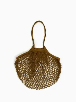 Сумка-авоська плетеная, клетка 1.5 см, коричневая Сумка-авоська плетеная, клетка 1.5 см, коричневая