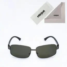 Очки солнцезащитные onesun, дужка 12 см, ширина 14 см, 4×6 см, оправа и линзы черные