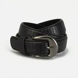 Ремень детский, ширина 2.2 см, винт, пряжка металл, цвет черный Ремень детский, ширина 2.2 см, винт, пряжка металл, цвет черный