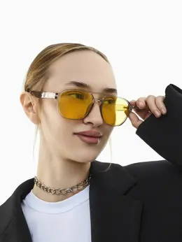 Очки солнцезащитные onesun, uv 400, ширина 15 см, дужка 15 см, линза 5.5×4.5 см