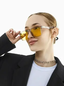 Очки солнцезащитные onesun, uv 400, ширина 14 см, дужка 15 см, линза 5.2×4.1 см