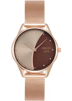 fashion наручные  женские часы Obaku V297LXVXMV-DNN. Коллекция Diamond