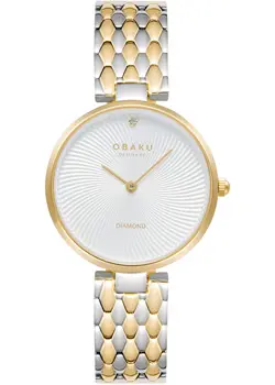 fashion наручные  женские часы Obaku V256LXFISF. Коллекция Diamond