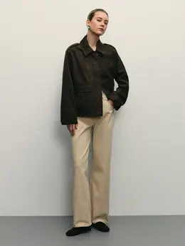 Джинсы baggy с резинкой в поясе