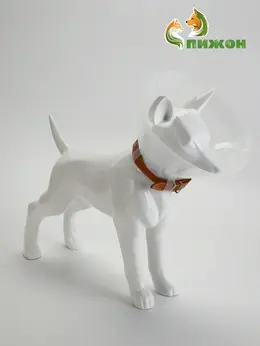 Ветеринарный воротник с креплением на ошейник, ош 9-17 см, высота 7.5 см, без ошейника