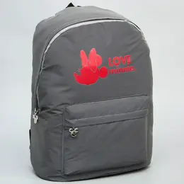Рюкзак школьный светоотражающий love minnie, 30 см×15 см×42 см, минни маус Рюкзак школьный светоотражающий love minnie, 30 см×15 см×42 см, минни маус