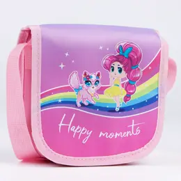 Сумка детская happy moments, на клапане, розовая Сумка детская happy moments, на клапане, розовая
