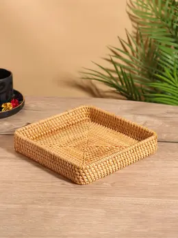 Поднос, 21×21×4 см, ротанг Поднос, 21×21×4 см, ротанг
