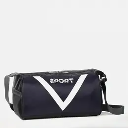 Сумка спортивная на молнии, боковой карман/сетка, регулируемый ремень, маленький размер, темно-синяя Сумка спортивная на молнии, боковой карман/сетка, регулируемый ремень, маленький размер, темно-синяя