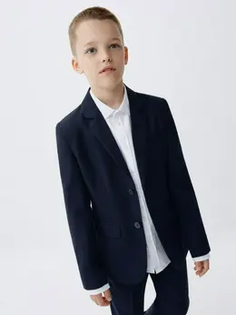 Школьный пиджак Slim fit из фактурной ткани для мальчиков