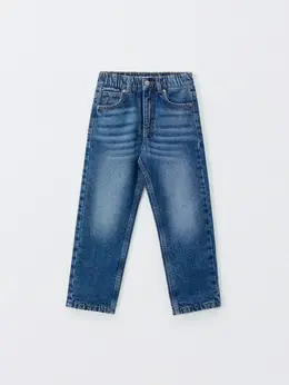Утепленные джинсы Mom fit для девочек