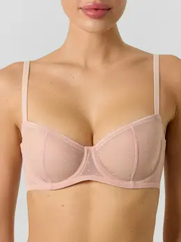 Бюстгальтер балконет женский розовый Бюстгальтер балконет женский розовый