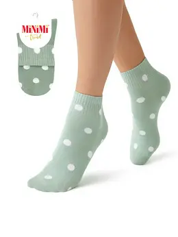 Носки MINI TREND 4209 с высокой резинкой в горошек Носки MINI TREND 4209 с высокой резинкой в горошек