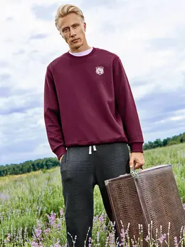 Свитшот мужской бордовый Свитшот мужской бордовый