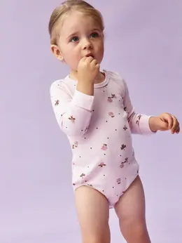 Набор из 2 трикотажных боди с длинным рукавом для малышей Набор из 2 трикотажных боди с длинным рукавом для малышей