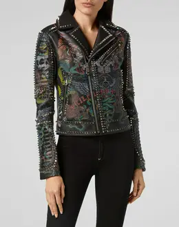 Кожаная Куртка Philipp Plein Кожаная Куртка Philipp Plein