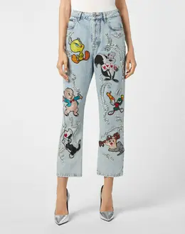 Джинсы Прямые Philipp Plein