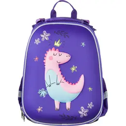 Ранец Комус Класс (№1 School) 3D Dino princess фиолетовый с двумя отделениями Ранец Комус Класс (№1 School) 3D Dino princess фиолетовый с двумя отделениями