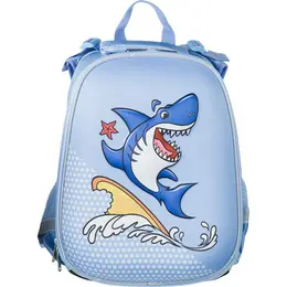 Ранец Комус Класс (№1 School) 3D Funny shark голубой с двумя отделениями Ранец Комус Класс (№1 School) 3D Funny shark голубой с двумя отделениями