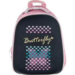 Ранец Комус Класс (№1 School) Easy Butterfly анатомический розовый с одним отделением Ранец Комус Класс (№1 School) Easy Butterfly анатомический розовый с одним отделением