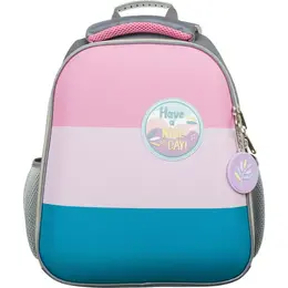 Ранец Комус Класс анатомический Basic Casual серый с двумя отделениями